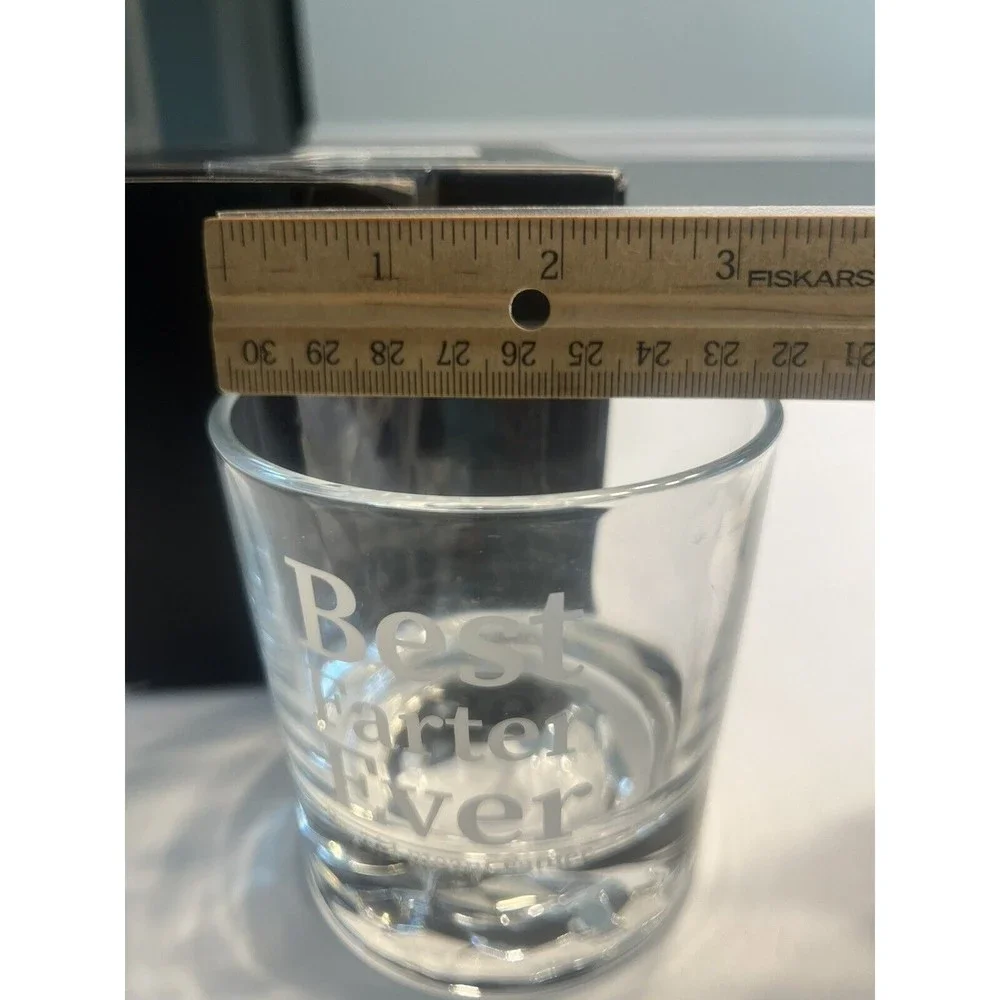NIB Original Whiskey Glass “Best Farter Ever …Oops! I Meant Father” Old Fashion